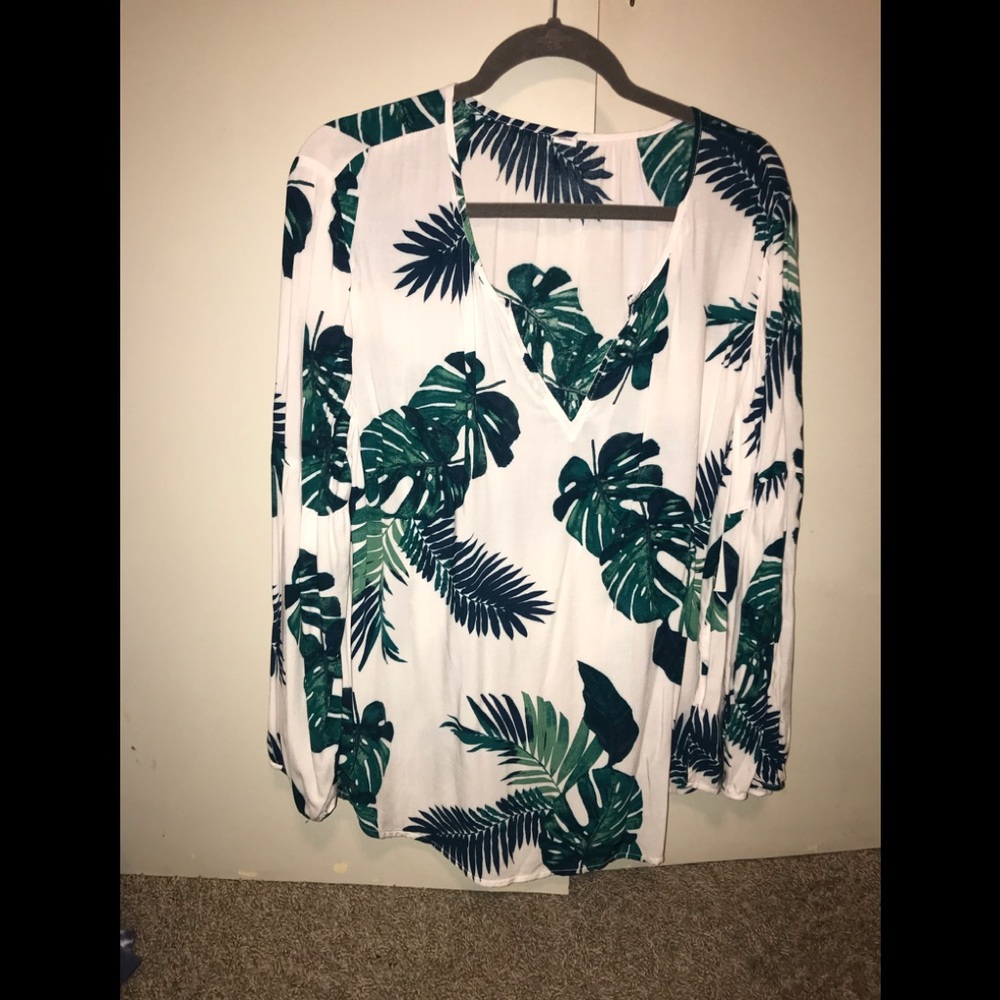 Leaf pattern Blouse